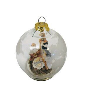 Christmas Ornament House of Lloyd Nativity Ball Around the World 4 1/2 inches
